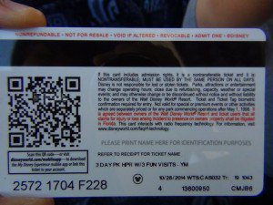 Disney Ticket - Back by Clark Chen