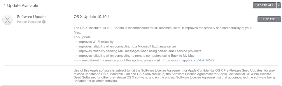 OS X 10.10.1